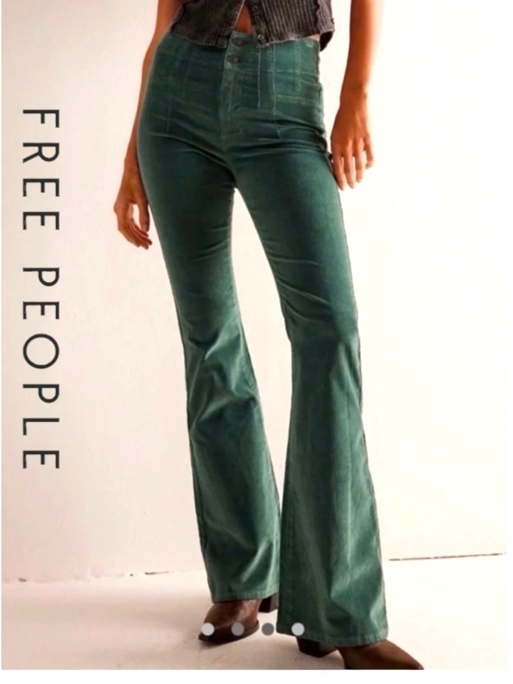 Free People Jayde corduroy flare pants in BLUE size 27